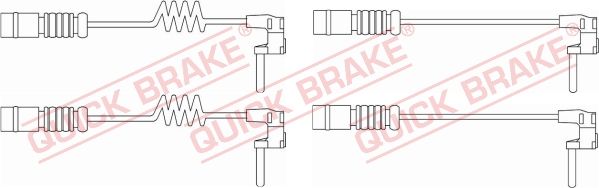 QUICK BRAKE Сигнализатор, износ тормозных колодок WS 0301 A